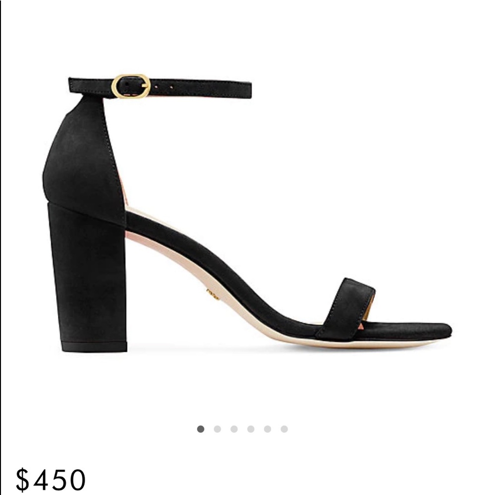 STUART WEITZMAN The NEARLYNUDE SANDAL size 12 Black suede